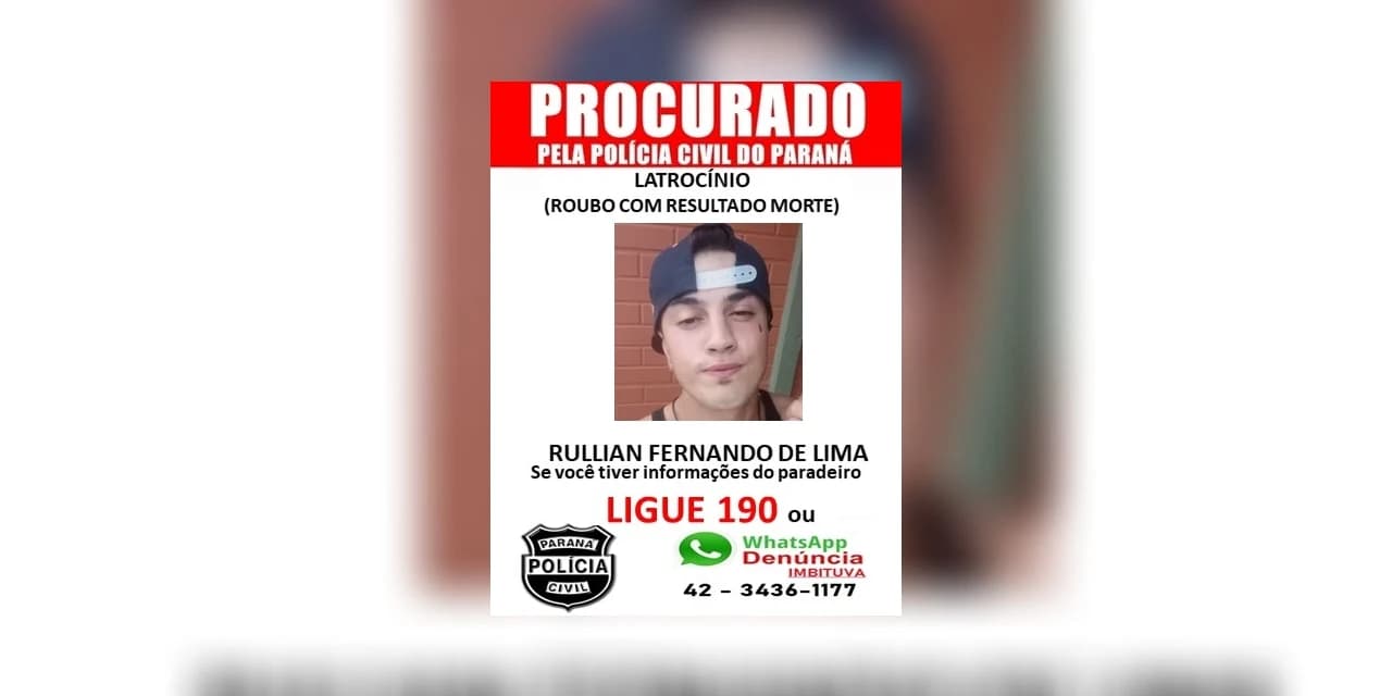 Foi preso suspeito de envolvimento em latrocínio em Imbituva