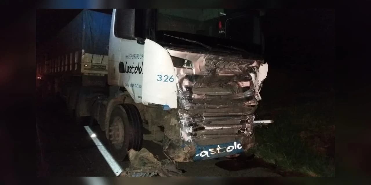 PRF atende colisão frontal com óbito em Imbituva