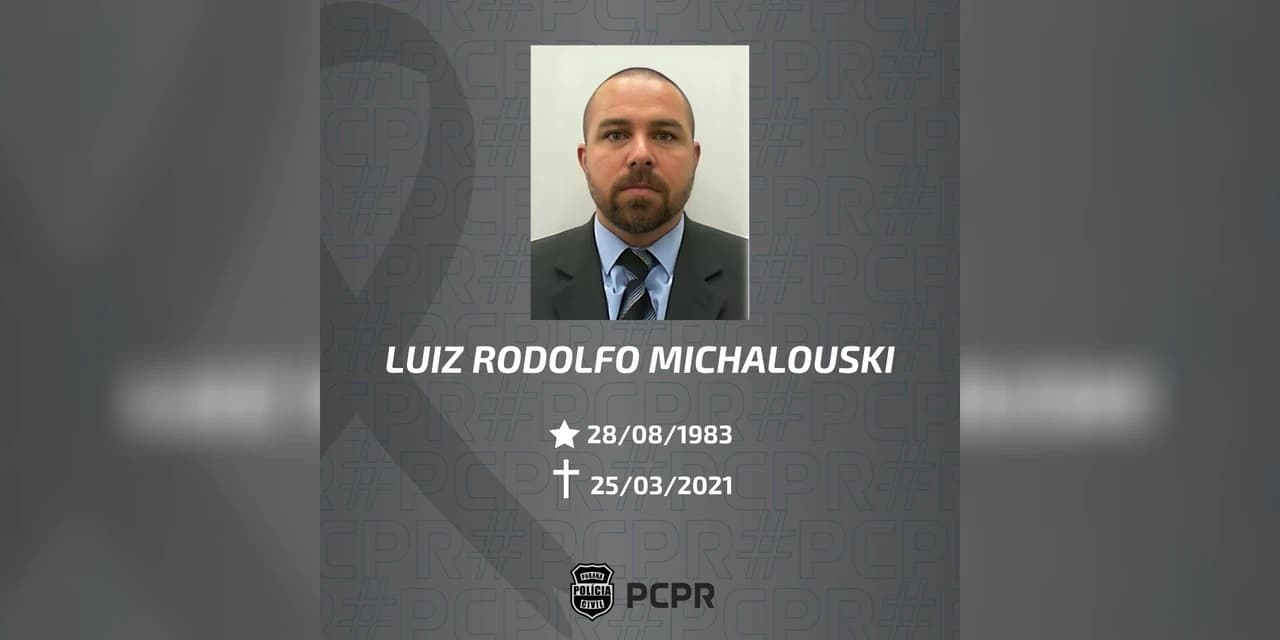 Polícia Civil lamenta a morte do prudentopolitano Luiz Rodolfo Michalouski
