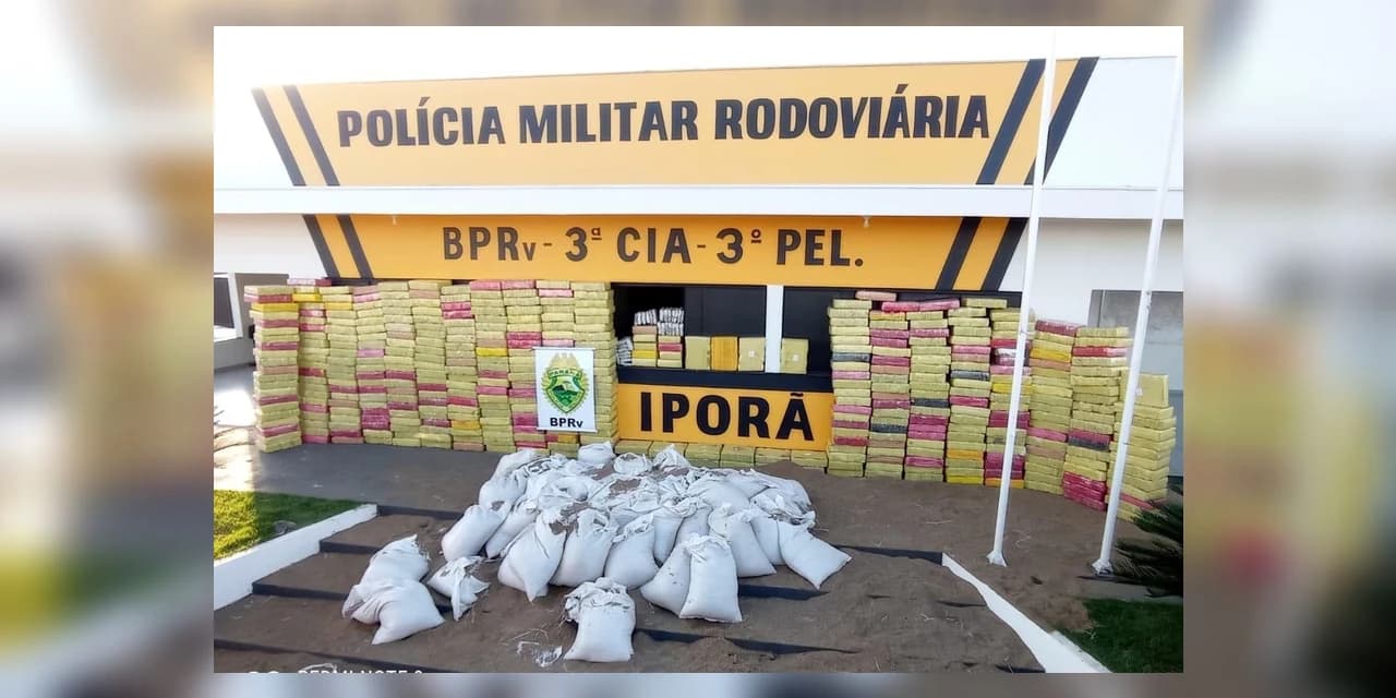 Polícia apreende 4,7 toneladas de maconha em carga de sementes