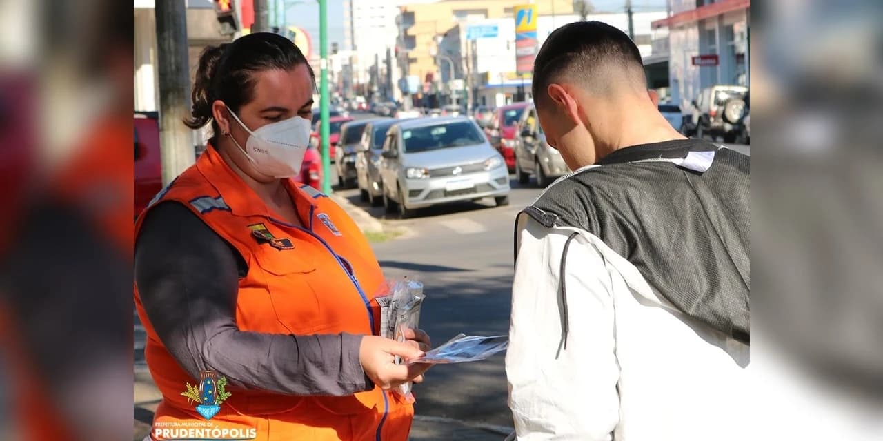 A Prefeitura está realizando neste momento a campanha "SUA ATITUDE SALVA VIDAS"