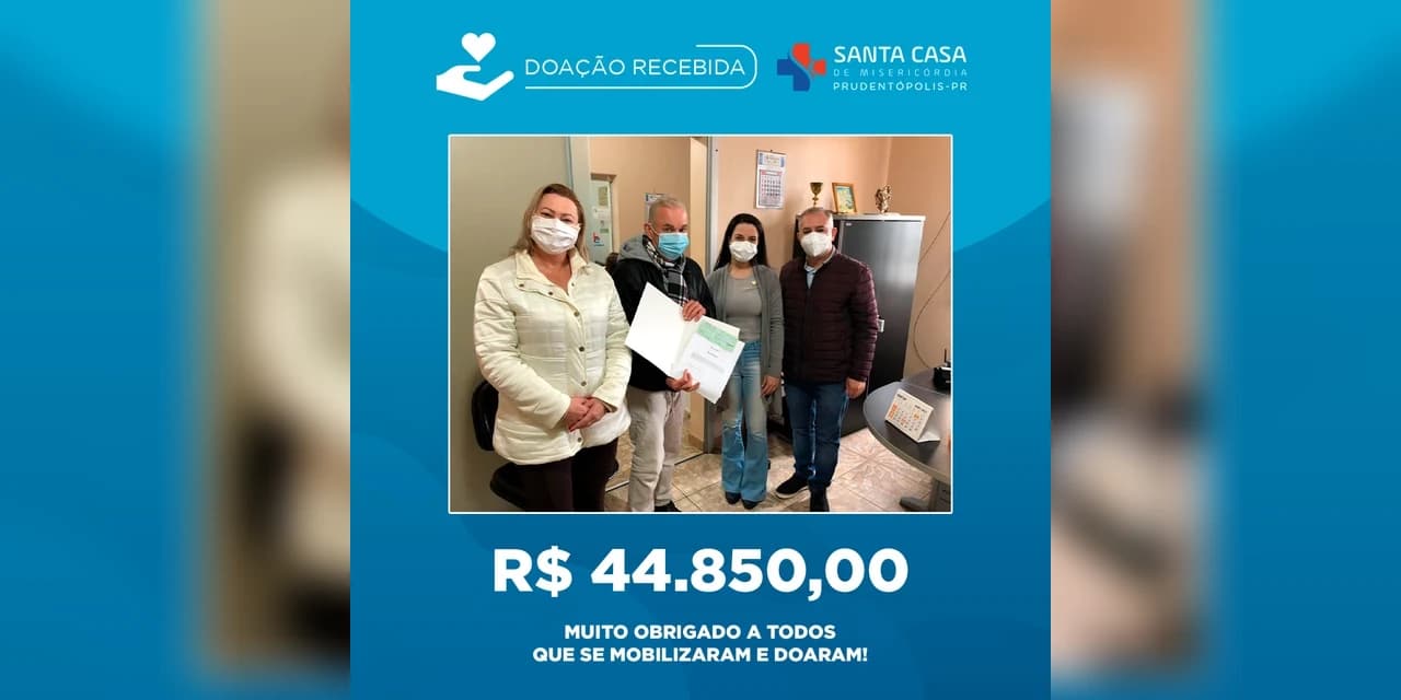 TV NOSSA GENTE: Rotary realiza a doação de R$ 44.850,00 para auxiliar a Santa Casa na compra de oxigênio