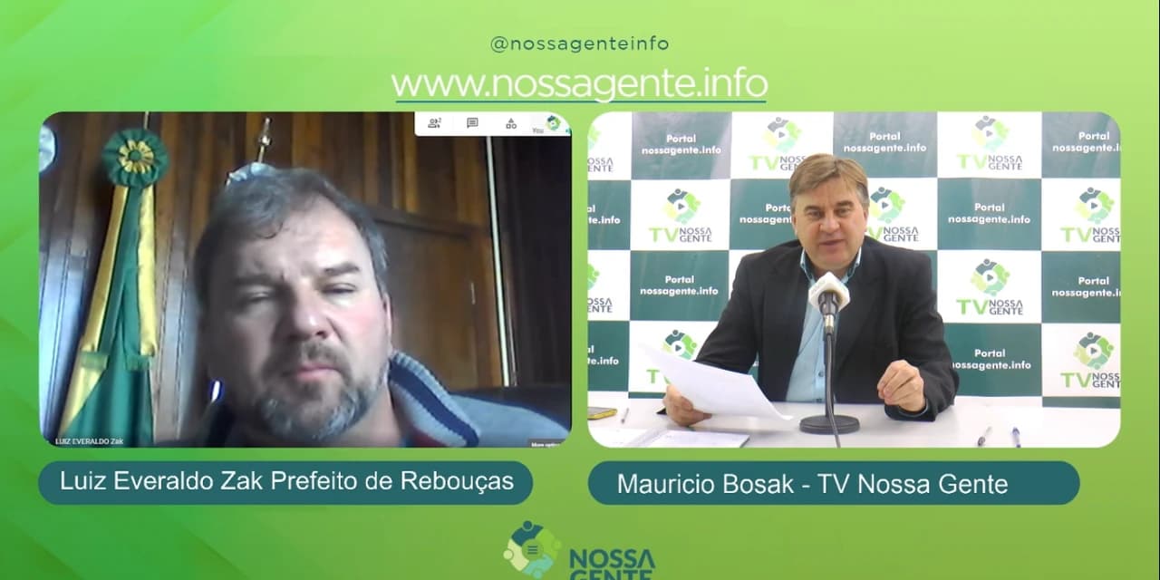 TV NOSSA GENTE: Prefeito Zak afirma que a lei que autoriza a divulgação dos nomes das pessoas com Covid-19 está trazendo bons resultados em Rebouças