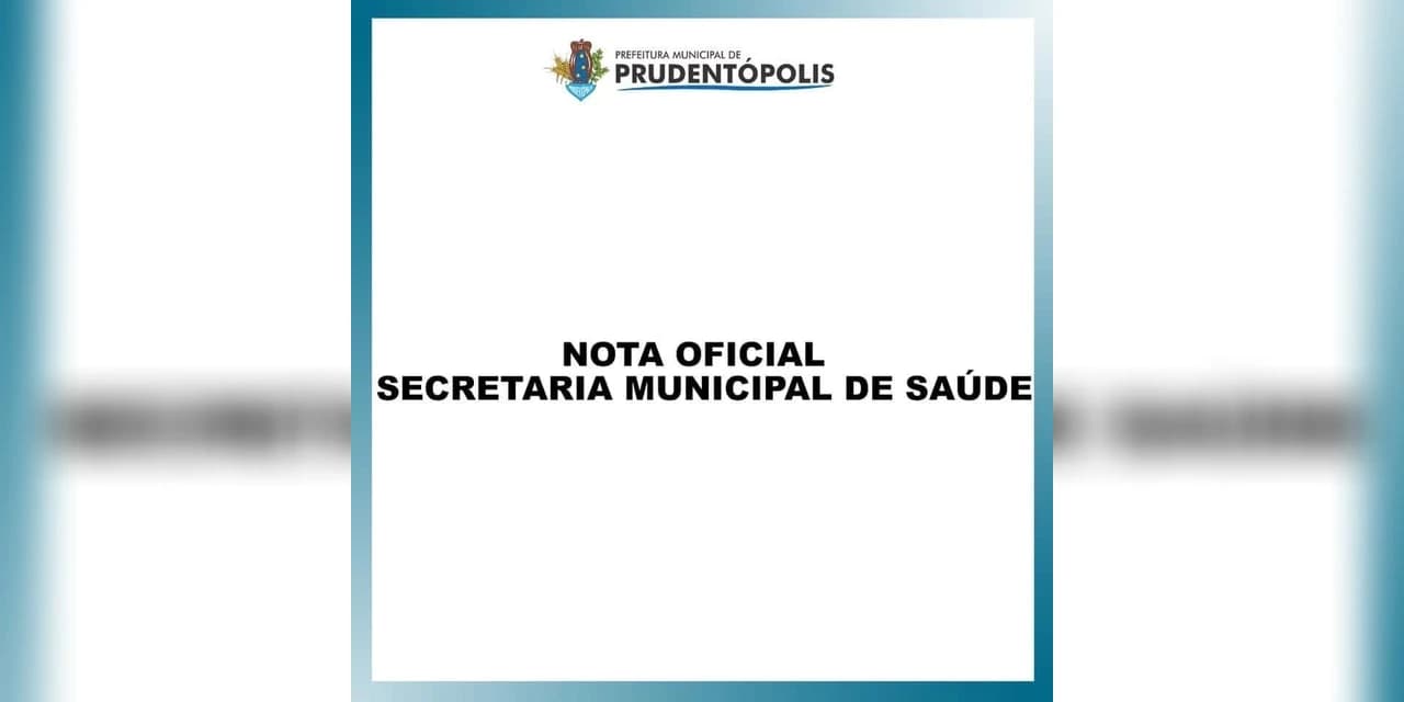 Saúde informa que não haverá vacinação em Prudentópolis nos dias 25 e 26 de junho