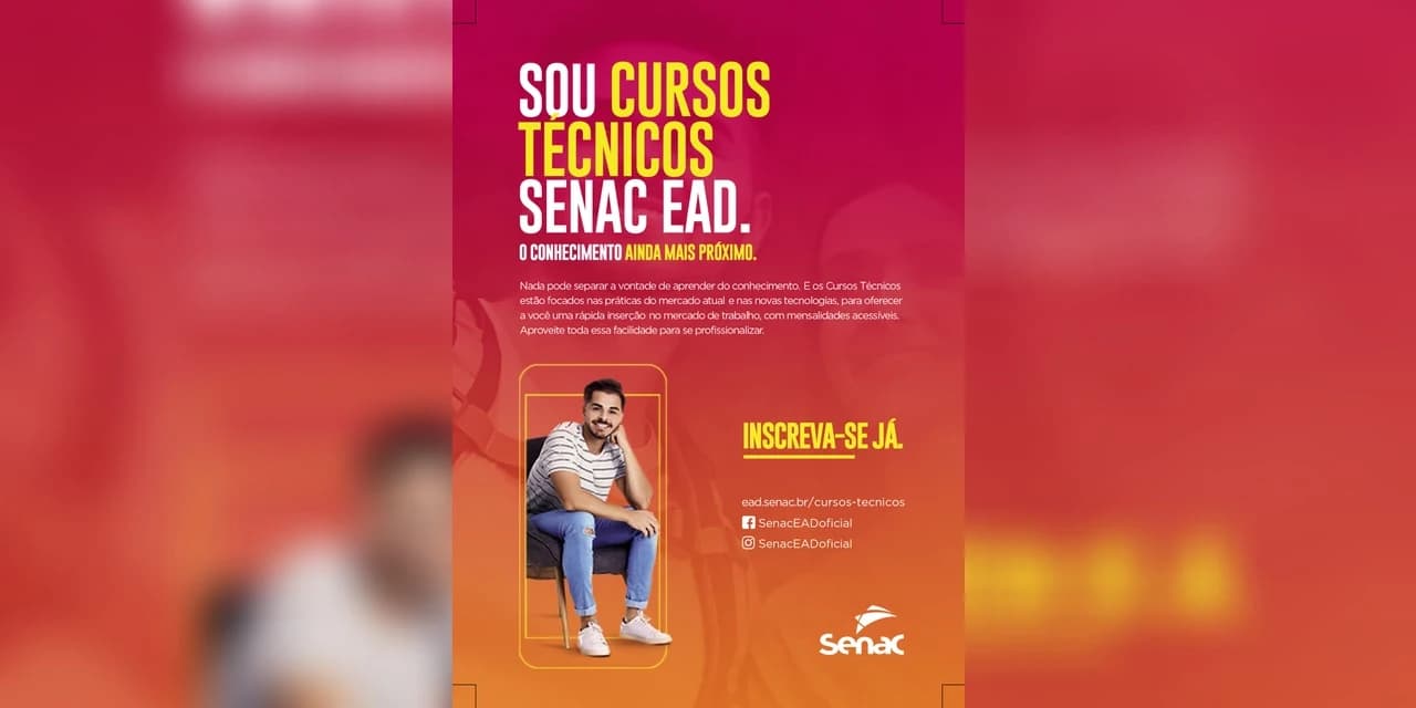 Senac Prudentópolis é polo de cursos EAD