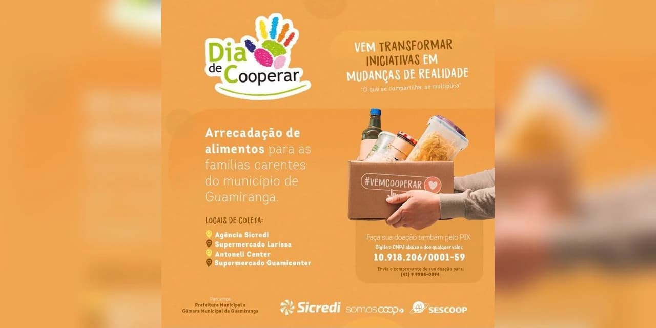 TV NOSSA GENTE: Campanha de arrecadação de alimentos do Sicredi chega na reta final em Guamiranga