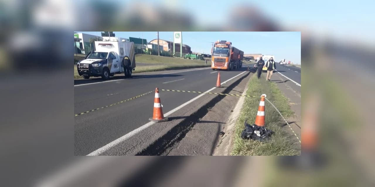 Homem morre vítima de atropelamento na PR 373, em Ponta Grossa