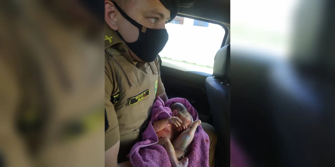 Em Guarapuava policiais militares salvam Bebê que estava engasgado e sem respiração