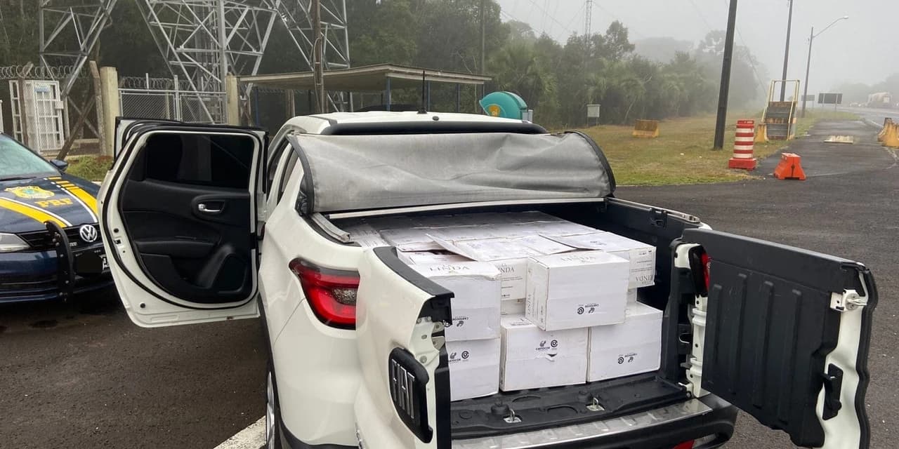 PRF apreende vinhos e cigarros eletrônicos em Guarapuava