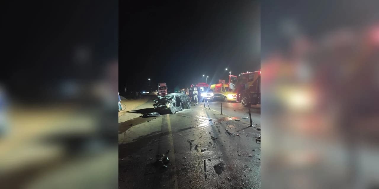 Grave acidente na BR 277 deixa duas pessoas feridas, em Guarapuava