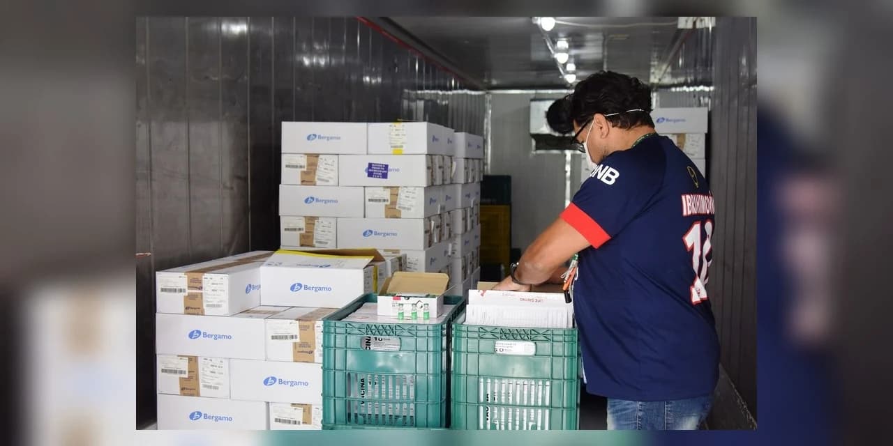 Saúde inicia distribuição de mais 376 mil vacinas contra a Covid-19 e medicamentos de intubação