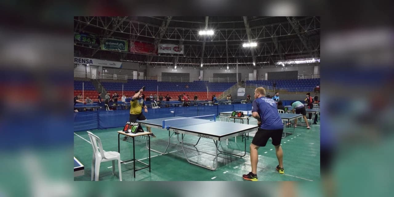Guarapuava recebe 3ª etapa do paranaense de tênis de mesa neste fim de semana