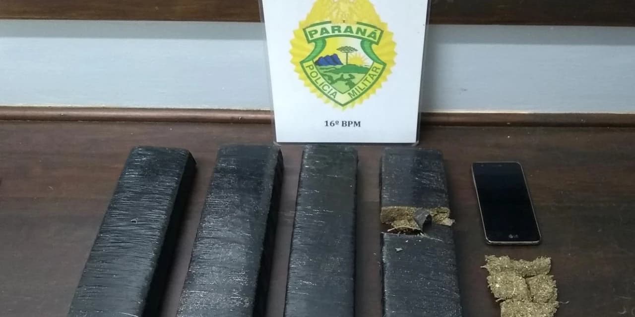 Mulher é presa com mais de 3kg de maconha, em Guarapuava