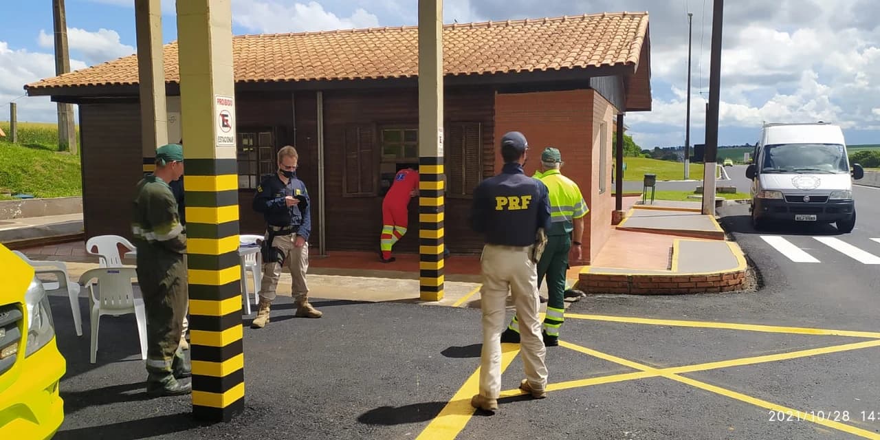 PRF realiza operação para segurança viária na BR 277 em Candói
