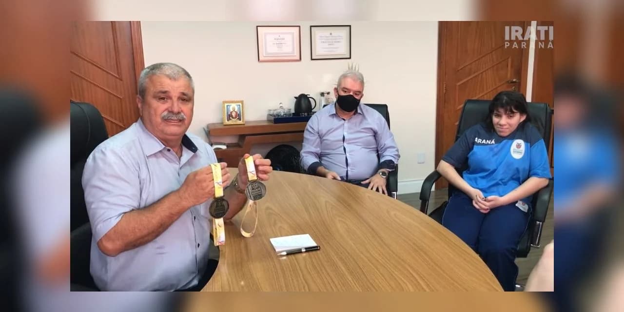 Paratleta iratiense conquista dois ouros em competição estadual