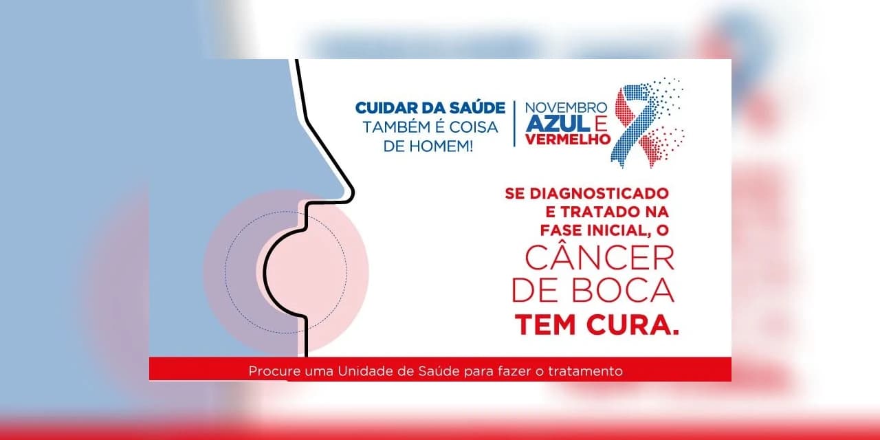 Novembro Vermelho alerta sobre o número de casos de câncer de boca em homens