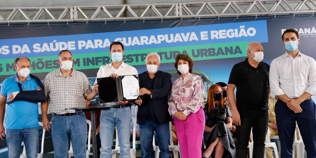Governador libera R$ 59,6 milhões para Guarapuava investir em qualificação urbana e saúde