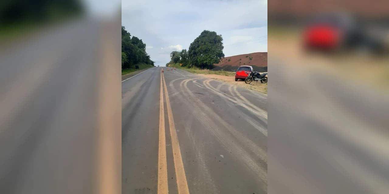 Motociclista fica ferido em acidente na PR 170, em Guarapuava