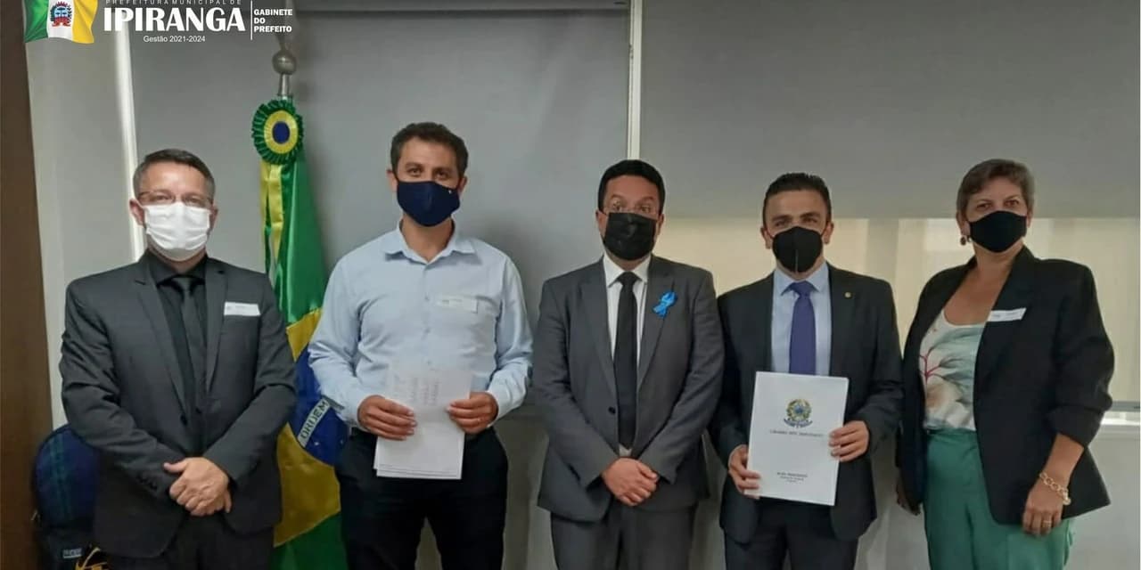 Prefeito de Ipiranga cumpre agenda em Brasília, com deputado federal Aliel Machado