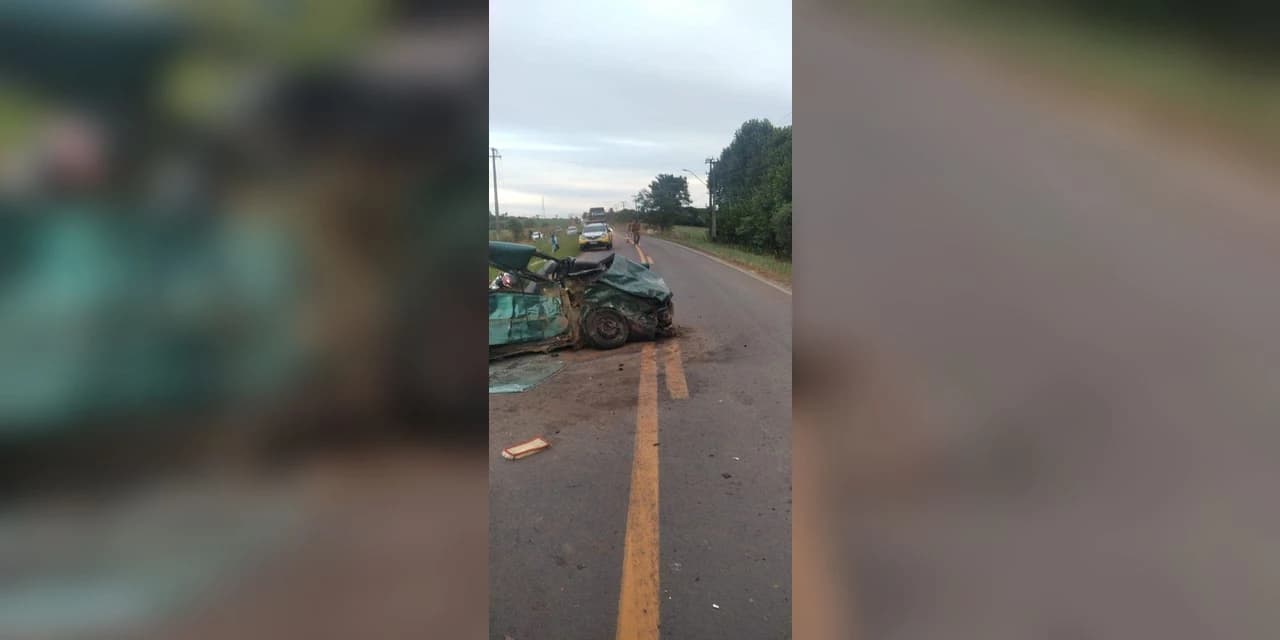 Casal morre e cinco ficam feridos em grave acidente em Imbituva