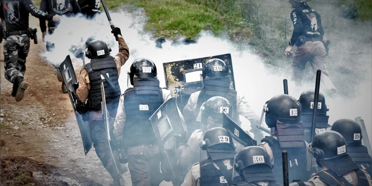 Policiais do 16º Batalhão de Guarapuava fizeram o curso de controle de distúrbios civis 2021