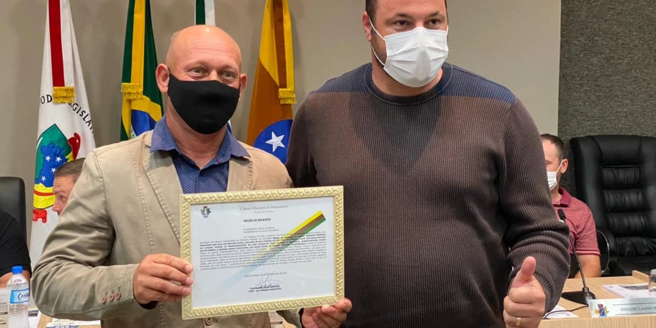 TV NOSSA GENTE: Empresário Geraldo Mendes recebe Moção de Aplausos na câmara de vereadores de Prudentópolis. Assista!