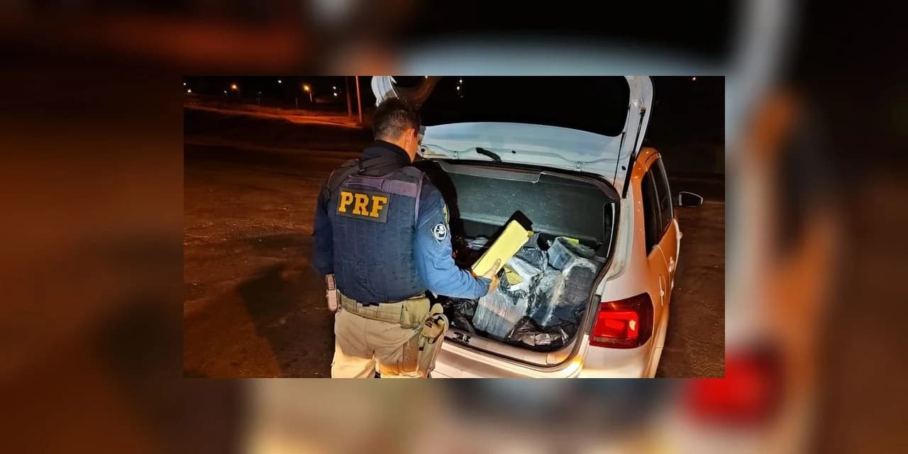 PRF apreende 100 quilos de maconha com adolescente em Toledo (PR)