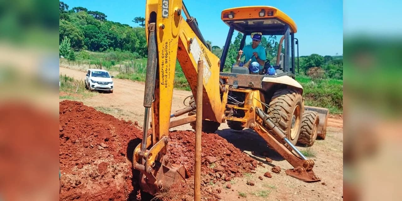 Turvo amplia rede de abastecimento de água na comunidade de Banhado Vermelho