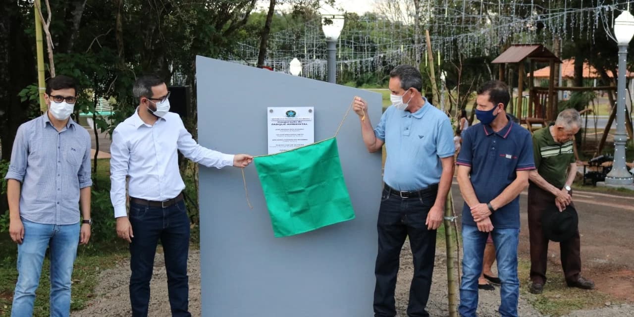 Prefeito Jeronimo inaugura o Parque Ambiental em Turvo