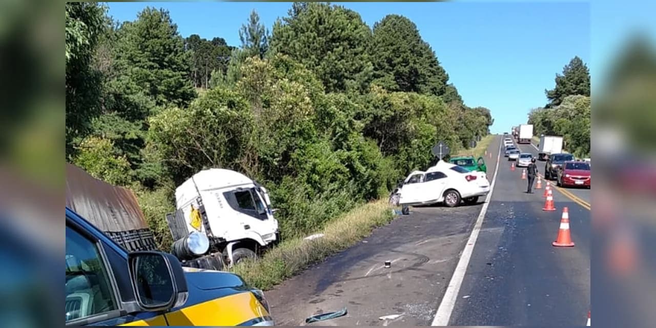 Grave acidente deixa quatro mortos na BR-277 em Guarapuava",