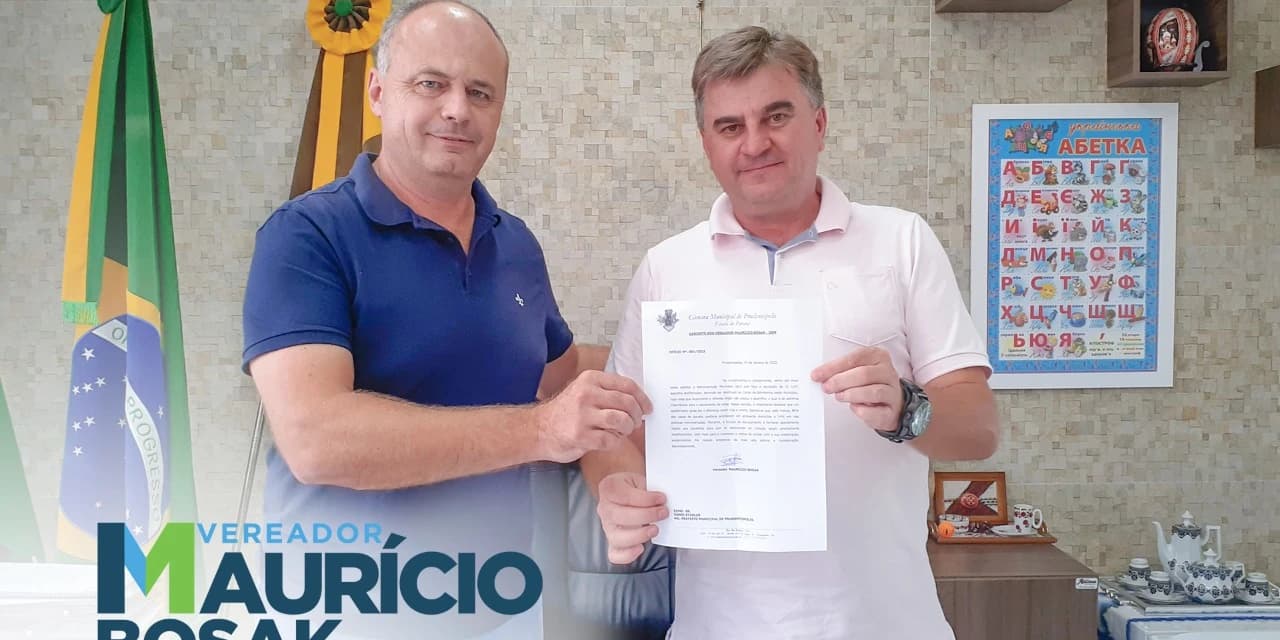 TV NOSSA GENTE: Vereador Mauricio Bosak solicita ao prefeito Osnei Stadler um desfibrilador para o Corpo de Bombeiros de Prudentópolis.