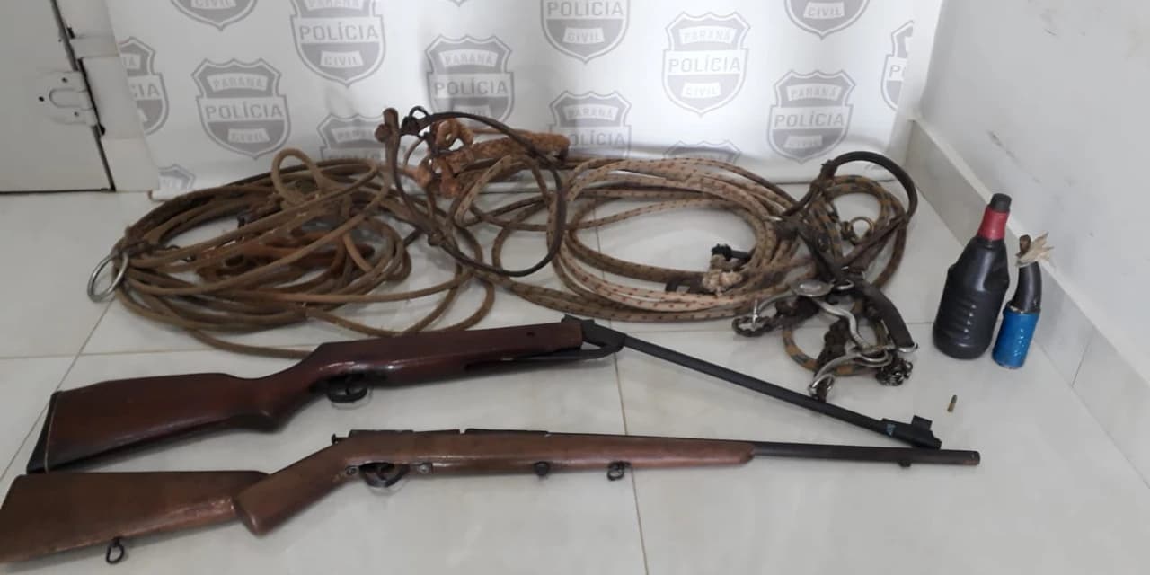 Polícia Civil de Teixeira Soares prende homem com armas de fogo e objetos furtados