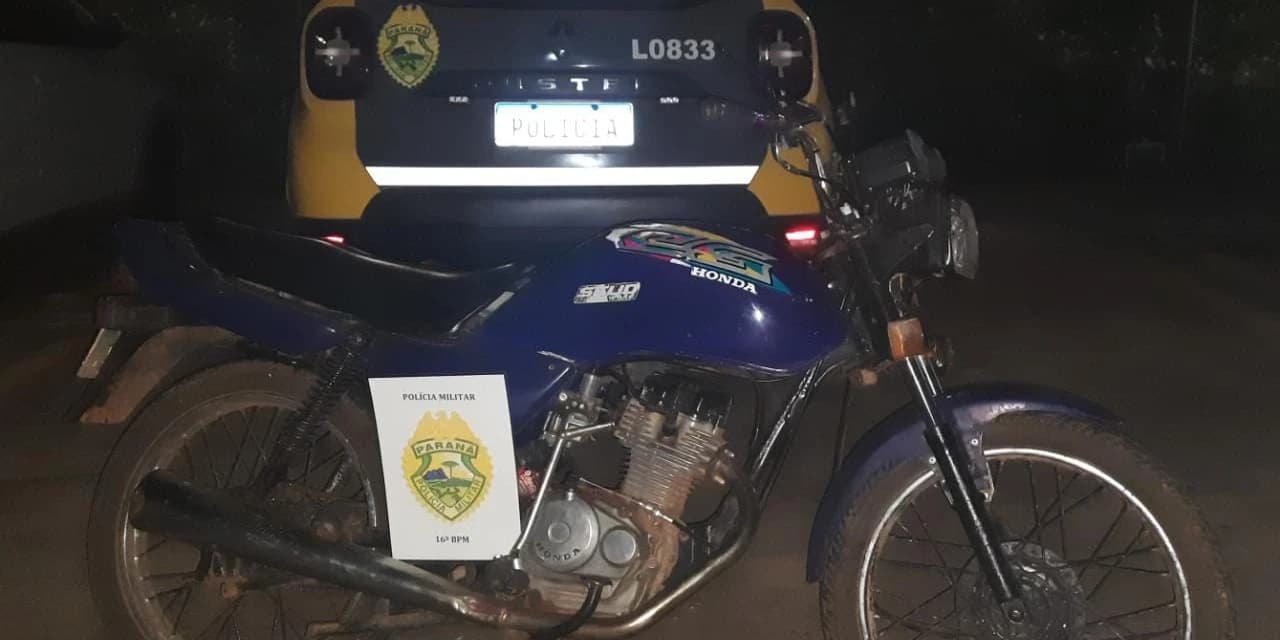 Em Pitanga jovem furta moto e entrega para traficante para pagar divida de drogas