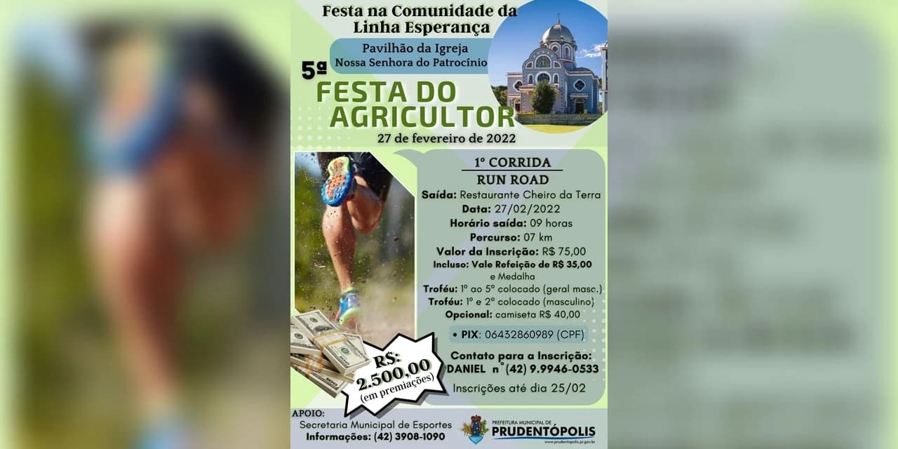 Abertas inscrições para modalidades esportivas da Festa do Agricultor, na Linha Esperança