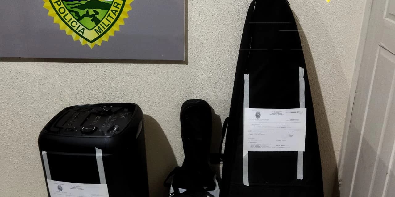 Durante show de pagode em Prudentópolis policia apreende equipamentos musicais e encaminha várias pessoas à 4ª Cia.