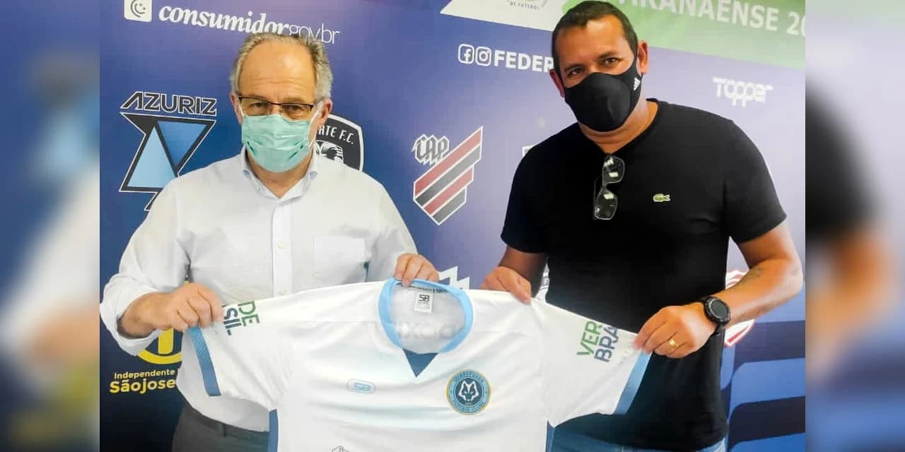 Hélio Cury recebe presidente do Guarapuava FC na sede da Federação