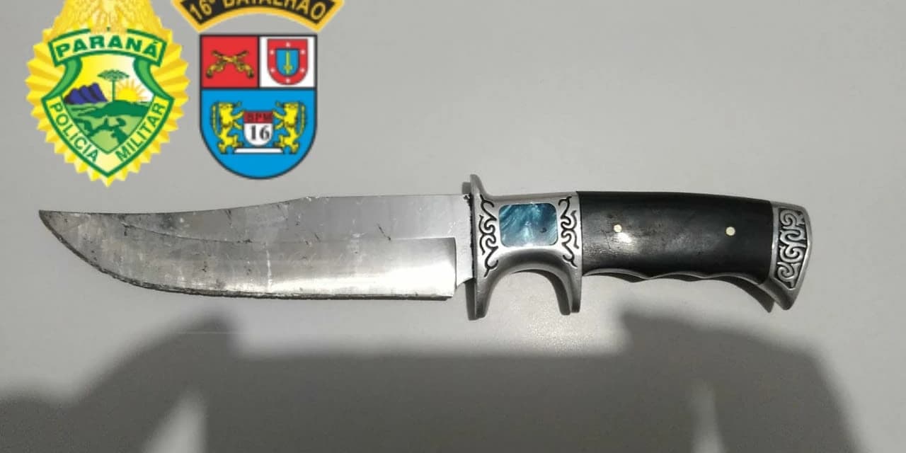 Esposa fere o marido com faca na Vila Iguaçu em Prudentópolis