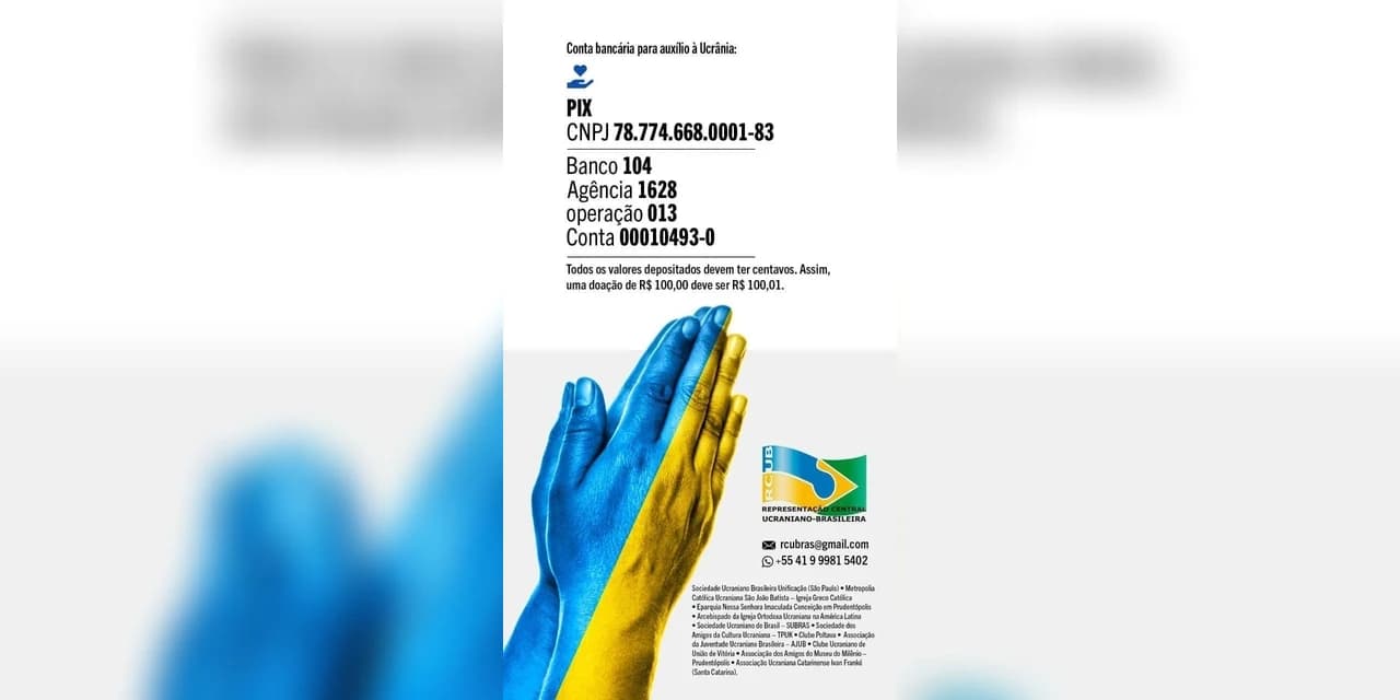 Prefeitura de Prudentópolis emite Nota sobre Ajuda Humanitária à Ucrânia