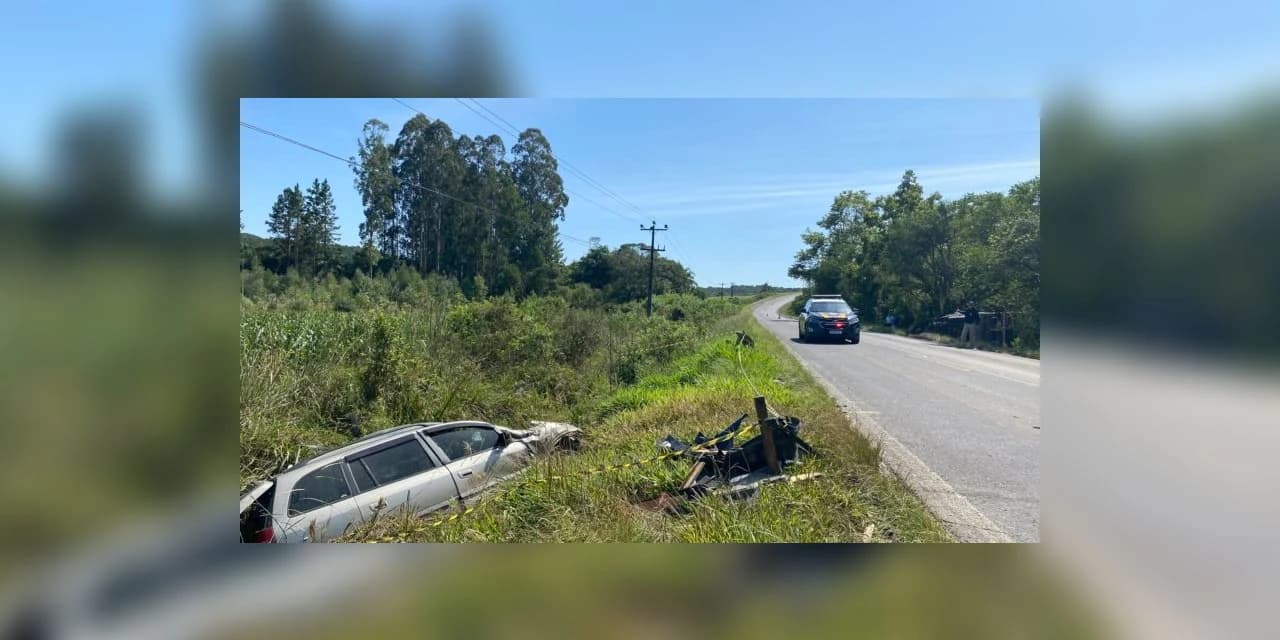 Homem esfaqueia e atropela mulher, depois morre em acidente, em Irati