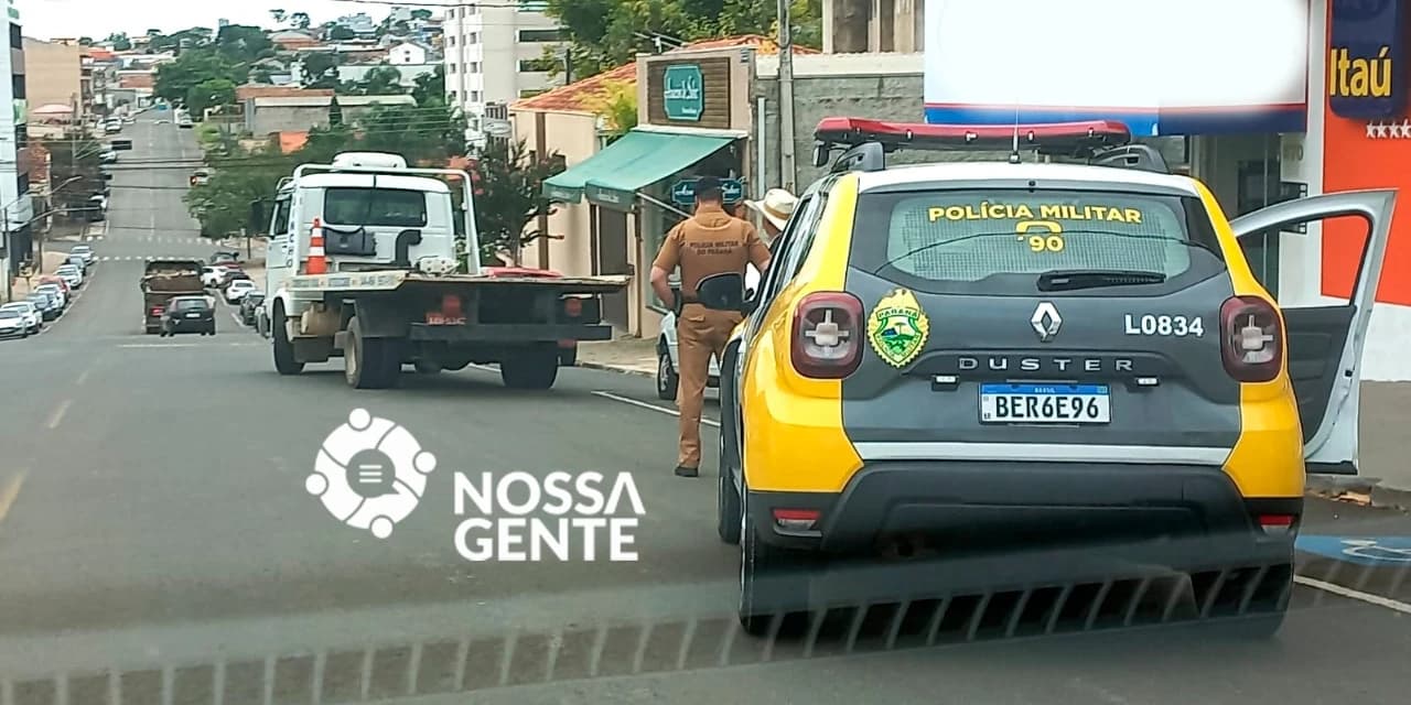 Durante abordagem em Prudentópolis, polícia localiza homem com mandado de prisão em aberto