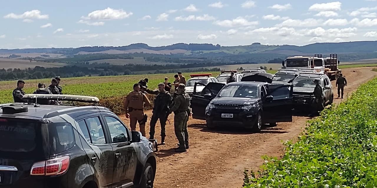 PM continua buscas aos criminosos envolvidos no ataque a Guarapuava