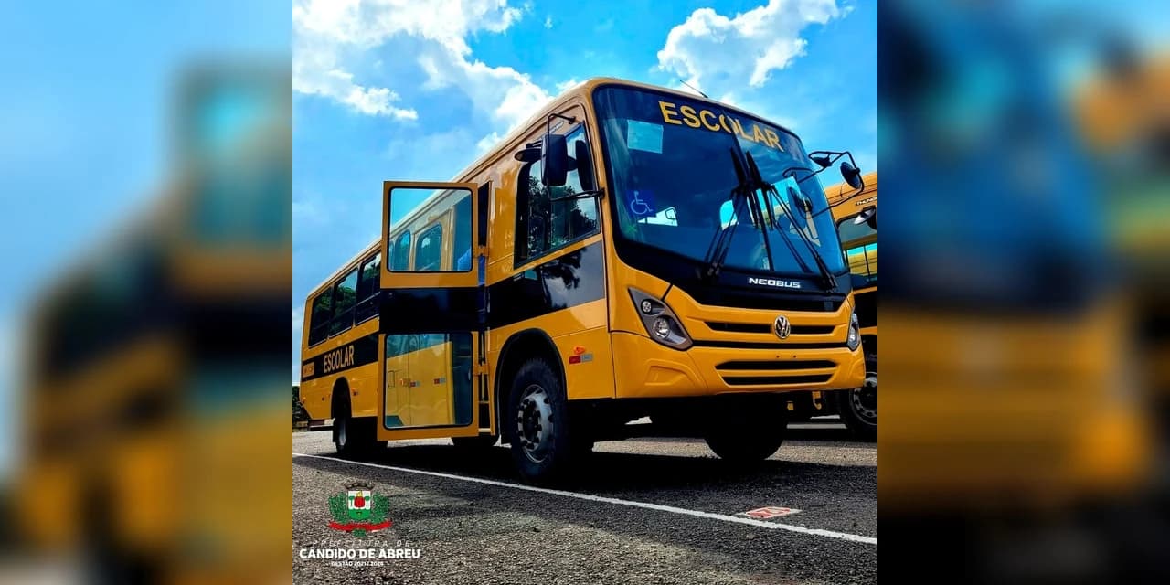 Cândido de Abreu recebe ônibus escolar adaptado para cadeirantes