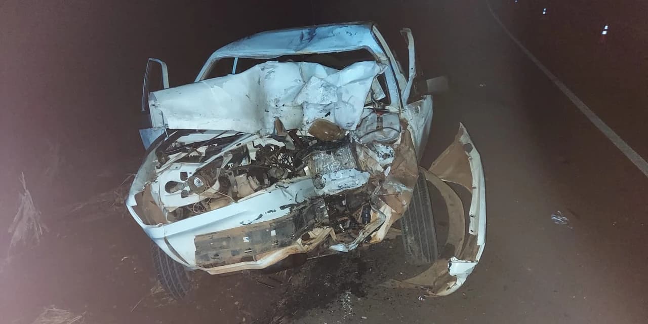 PRF atende acidente com óbito na BR 373, em Candói