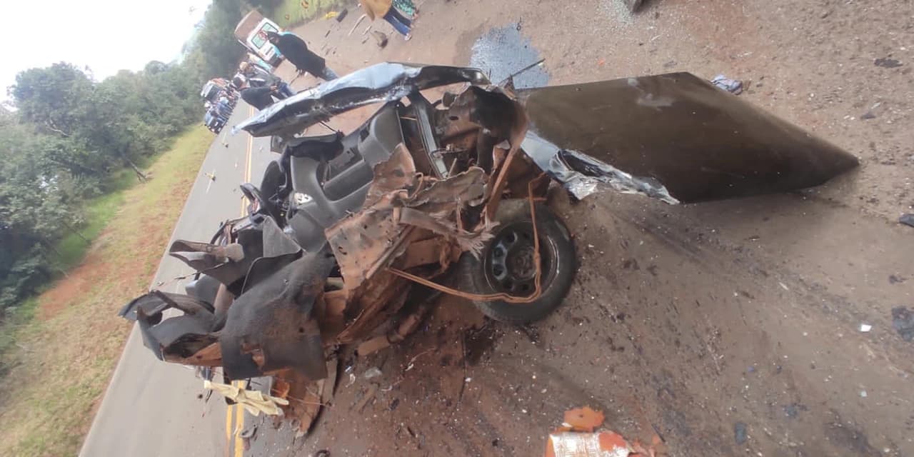 Acidente entre carro e caminhão deixa um morto e três feridos na PR 460, em Pitanga
