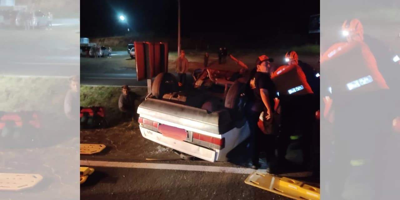 Carro com placas de Prudentópolis se envolve em acidente em Piraí do Sul; Motorista morreu no local