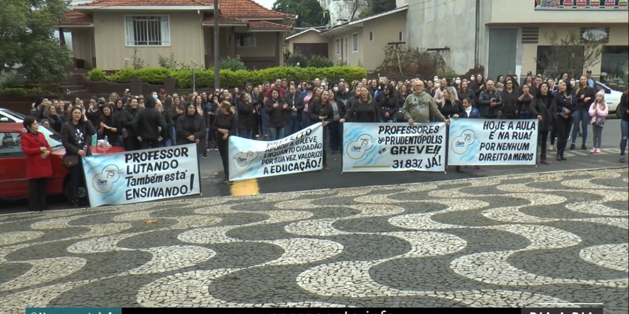 TV NOSSA GENTE: Professores realizam caminhada pela valorização da Educação. Assista o VÍDEO!