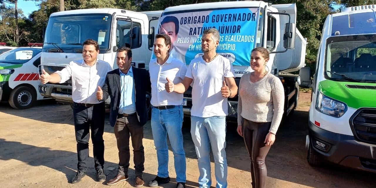 TV NOSSA GENTE: Prefeito Marcelo Leite agradece o governador Ratinho Junior pelos investimentos em Guamiranga. Assista o VIDEO!