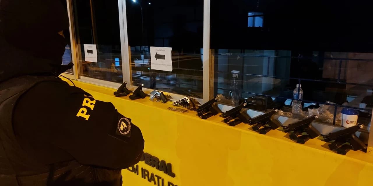PRF prende três pessoas por tráfico de armas na Br 277 em Irati
