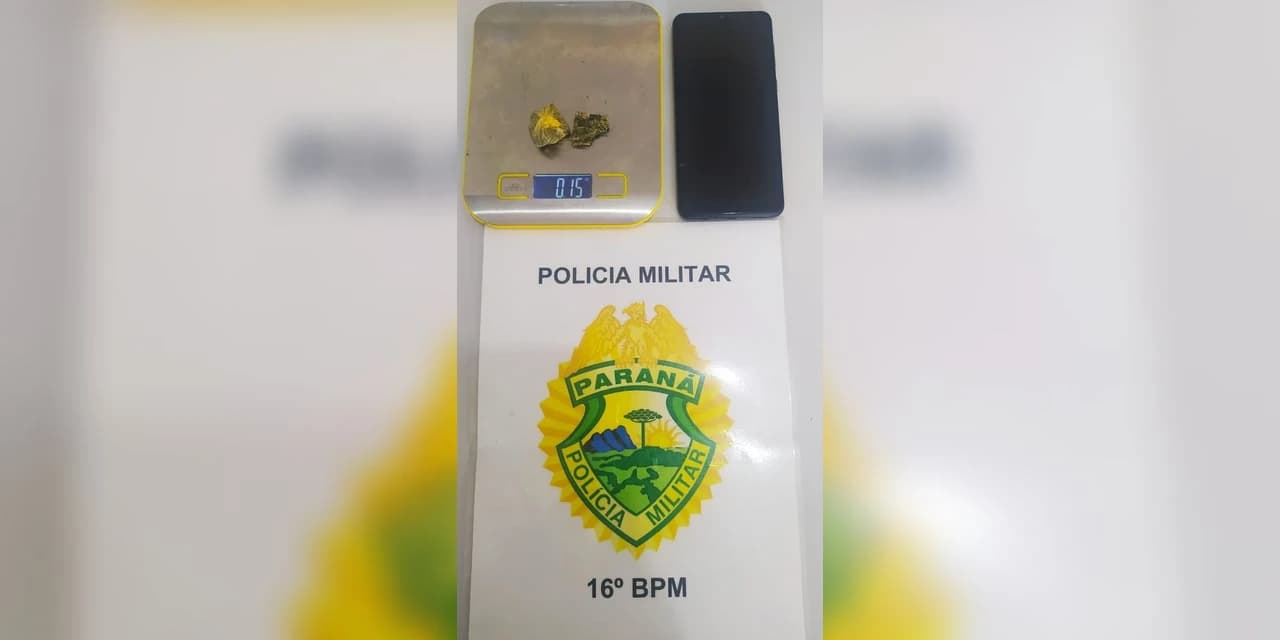 Polícia flagra três pessoas fumando maconha no lago municipal em Prudentópolis