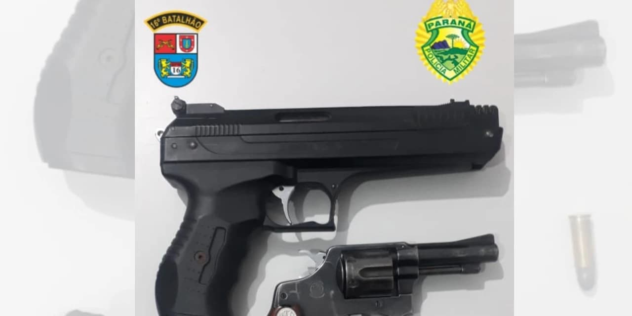 Motorista é preso e arma é apreendia na marginal da BR 373, em Prudentópolis